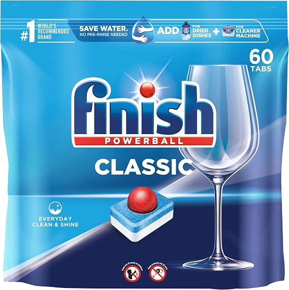 FINISH Classic - 60ct - Dishwasher Detergent - Powerball