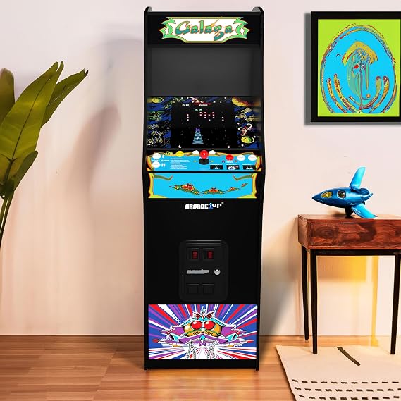 MIDWAY GALAGA ARCADE MACHINE - Blue With Yellow Accents
