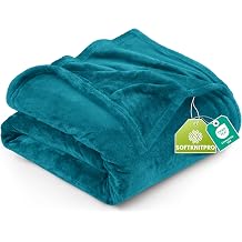 Utopia Bedding Fleece Throw Blanket 127x152cm – Soft Warm Lightweight Breathable Small Versatile Luxury Decorative Throws For Sofa, Bed, Chair & Settees – Cosy Home Gift For Adults, Turquoise