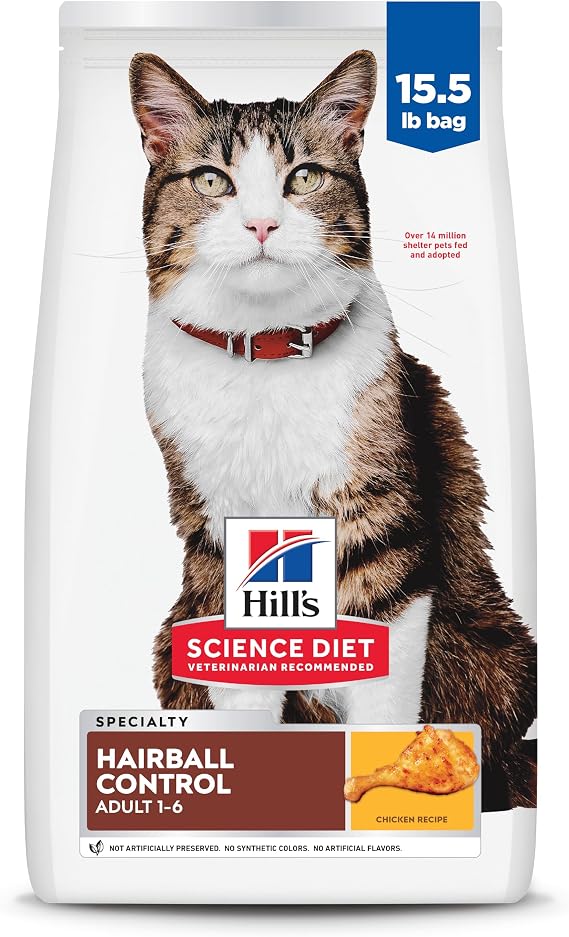Hill's Science Diet Adult 1-6 Hairball Control Dry Cat Food