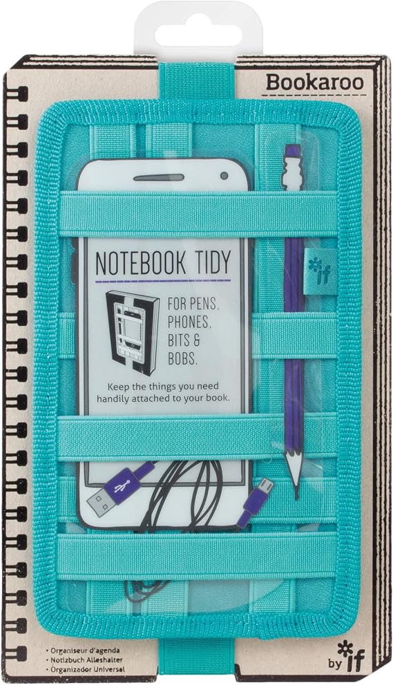 Bookaroo Notebook Tidy-Turquoise