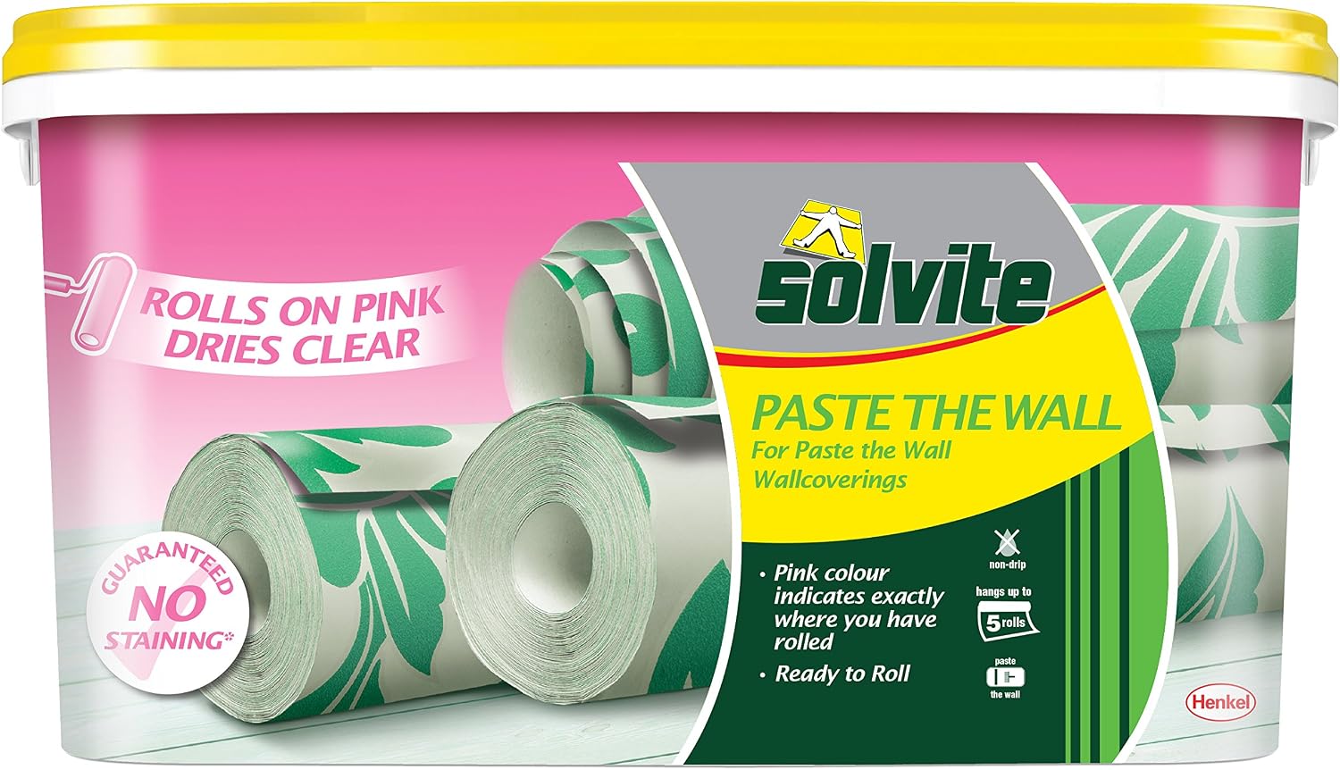 Paste the Wall 5 Roll Bucket Wallpaper Adhesive Ref 2029424 - Pink
