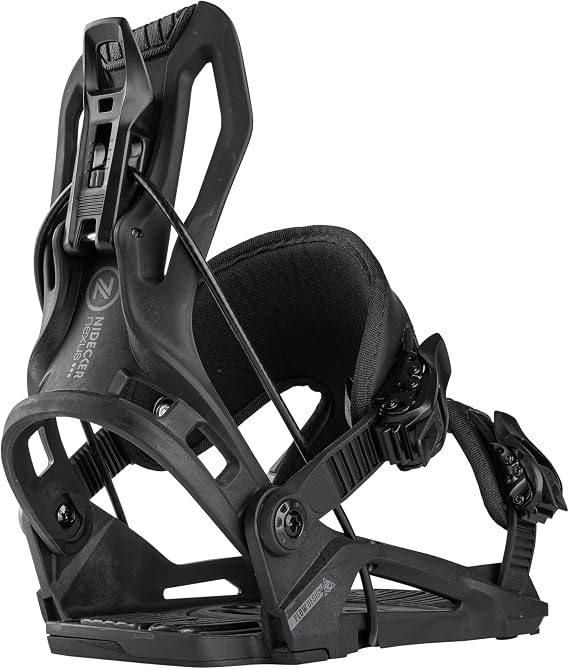 Nidecker Flow Nexus Snowboard Bindings Comfortable All-Mountain Flex with Glass-Filled Nylon Baseplate