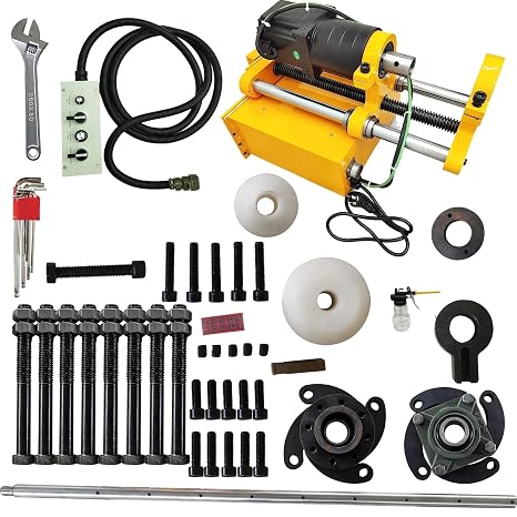 Line Bore Portable Boring Machine, 45-180MM(1.77-7.08inch) Drilling Diameter, Engineering Mechanical Connecting Rod Hole Drilling Tool with 4.9ft Boring Bar and Handle Control