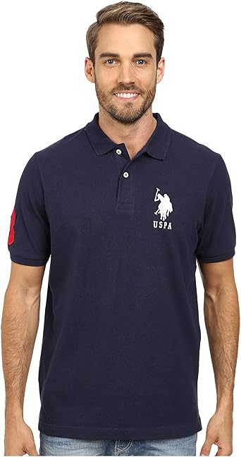 U.S. Polo Assn. Men's Solid Pique Polo Shirt Polo Shirt