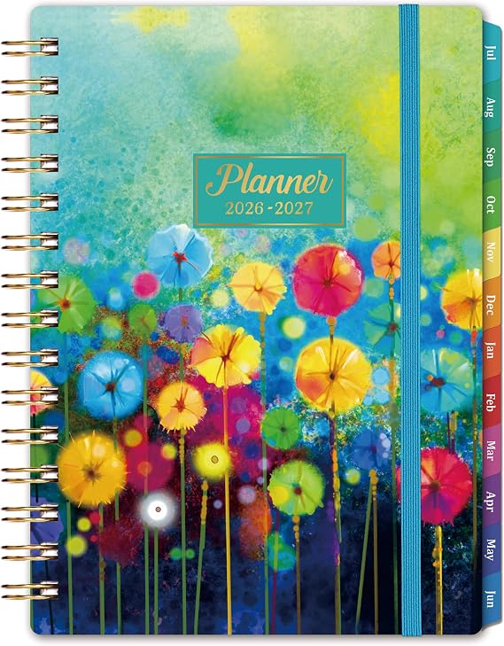 Lemome Planner 2026-2027 Office & Home, Thick Paper, Green 6.4" x 8.5"