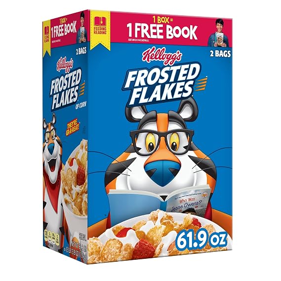 Frosted Flakes Kellogg's Cereal, 61.9 oz
