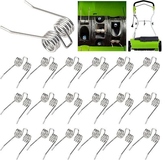 29272 Dethatcher Tines for GreenWorks 27022 2500600G, 18 Pack | Durable Steel, for 10 Amp 14" Corded Dethatcher , Scarifier Rake Tines, Replacement Parts