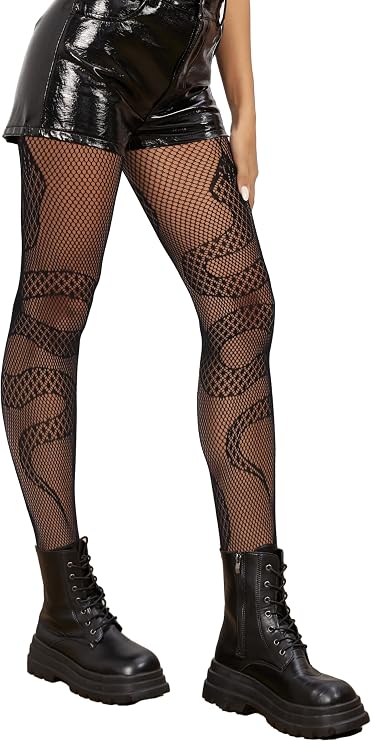 Festival Fishnet Stockings, Star Tights, High-Waist Tights for Women