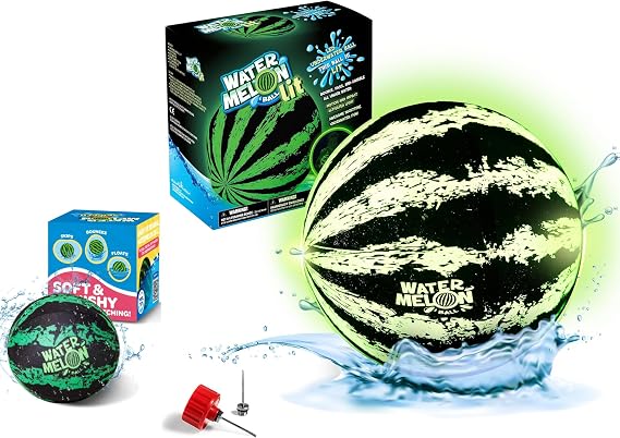 9'' LED Glow Ball & 2'' Green Skpping Ball