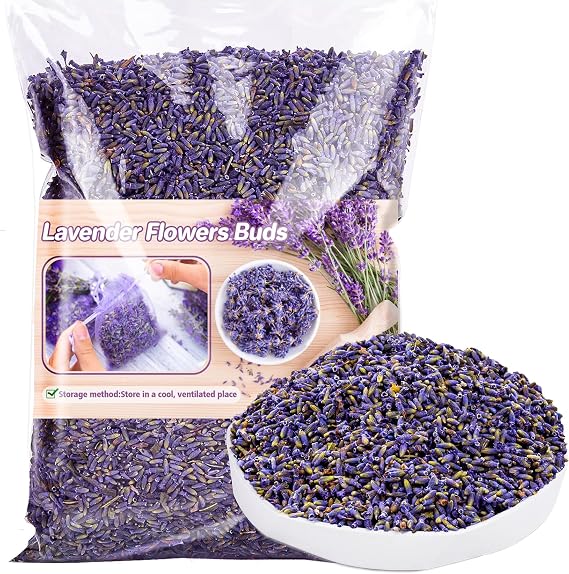 Sukh 3oz Dried Lavender Flowers - Make Sachets for Drawers and Closets