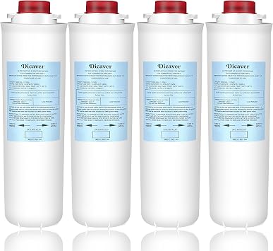 51300C Filters, Replacement for Elkay 51300C EWF3000 Filter By NSF/ANSI 42 Certified,Compatible with Ezh2o Filter Replacement Bottle Stations, High Capacity 3000 Gallon (No Chip) 4 Packs