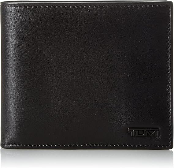 TUMI - Delta Global Center Flip ID Passcase - Bifold Leather Wallet - RFID Blocking Accessory - Multiple Card Slots - 4" x 5" - Black