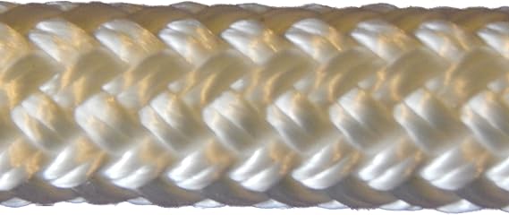 CBKnotTM Premium Double Braid Polyester 5/16" 3,010 lb Tensile Strength Applications Include: Sailing, Marine, General Utility, Rigging, Equine and More. (5/16" x 25', White)