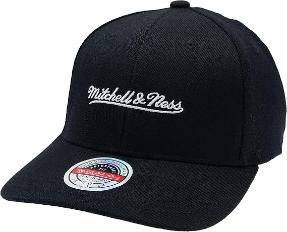 Mitchell & Ness Script Logo Classic Red Snapback Baseball Cap (Adjustable)