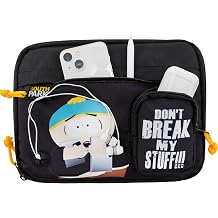 South Park Tablet Mini Case Tech Bag Organiser - Small Electronics Organiser Pouch for Travel - South Park Merchandise