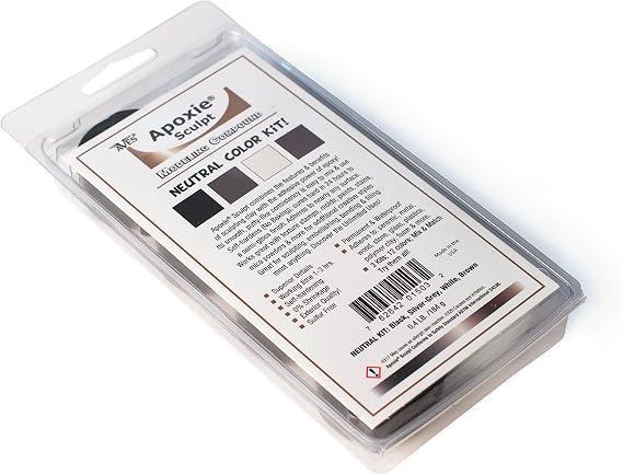Aves Apoxie Sculpt Kit - Highly Adhesive Modeling Compound - Great for Sculpting, Embellishing, Restorations, DIY Projects and More - Self Hardening, No Bake, and Waterproof - Neutral