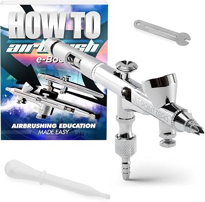 PointZero Precision Dual-Action 2cc Gravity-Feed Airbrush MAC Crown Cap .2mm
