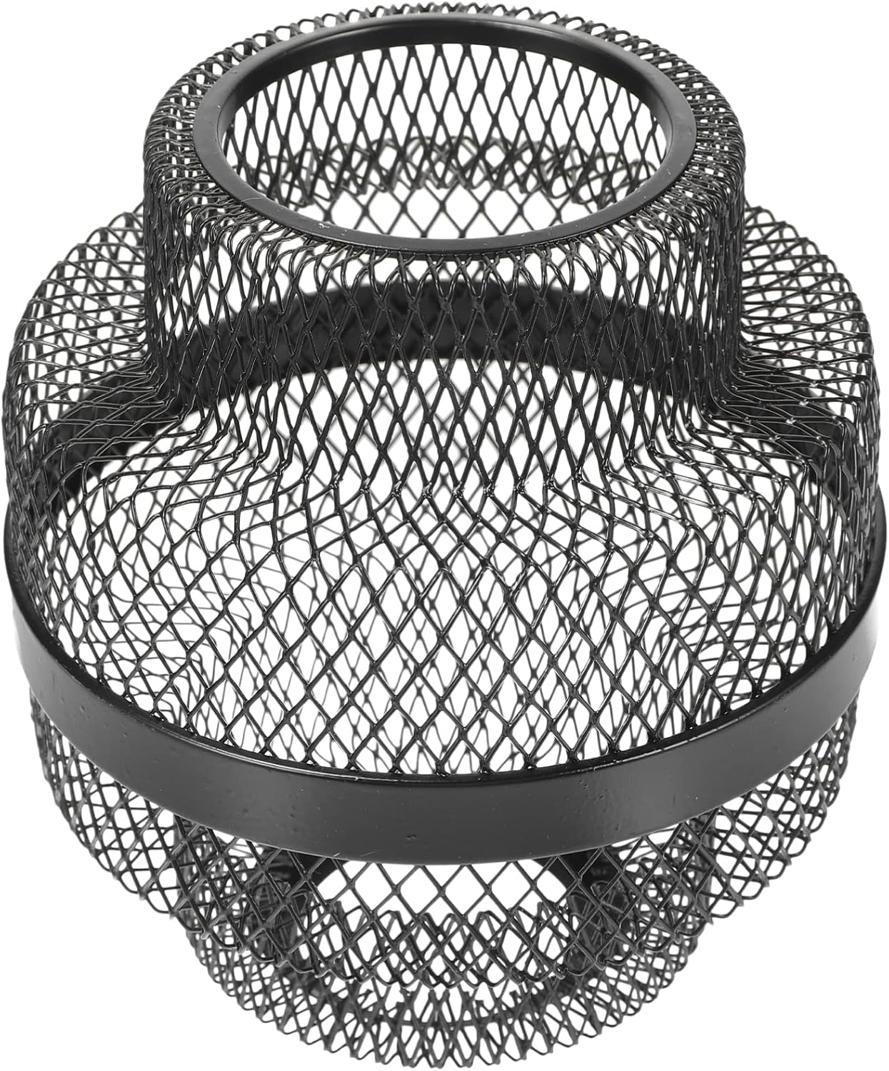 Vintage Light Bulbs Metal Mesh Cage Lamp Guards Iron Pendant Light Shade Hollow Light Bulb Cage Covers Ceiling Light Cover Light Fixture Supplies Black Pendant Lights