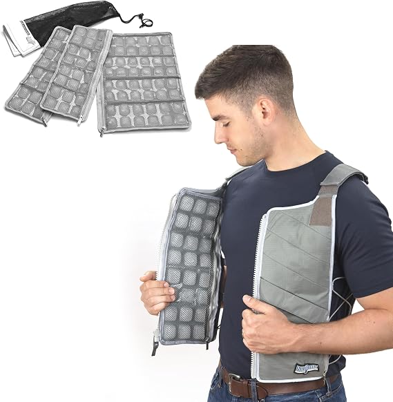 FlexiFreeze Professional Series Ice Vest - Charcoal Professional Series Replacement Refill Panels for Pro Series Ice Vests