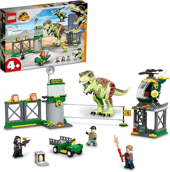 LEGO® Jurassic World™ T. rex Dinozor Kaçışı 76944-4 Yaş ve Üzeri Çocuklar için Yaratıcı Oyuncak Yapım Seti (140 Parça)