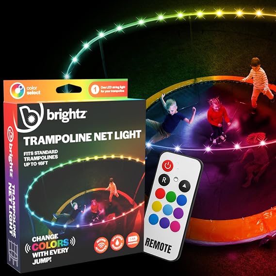 Brightz Above-the-Net Trampoline Lights, 40 ft Color Changing LED
