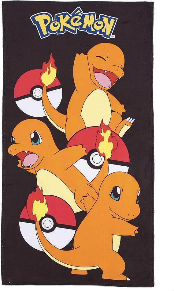 Northwest Pokemon Beach Towel, 30" x 60", Hot Char