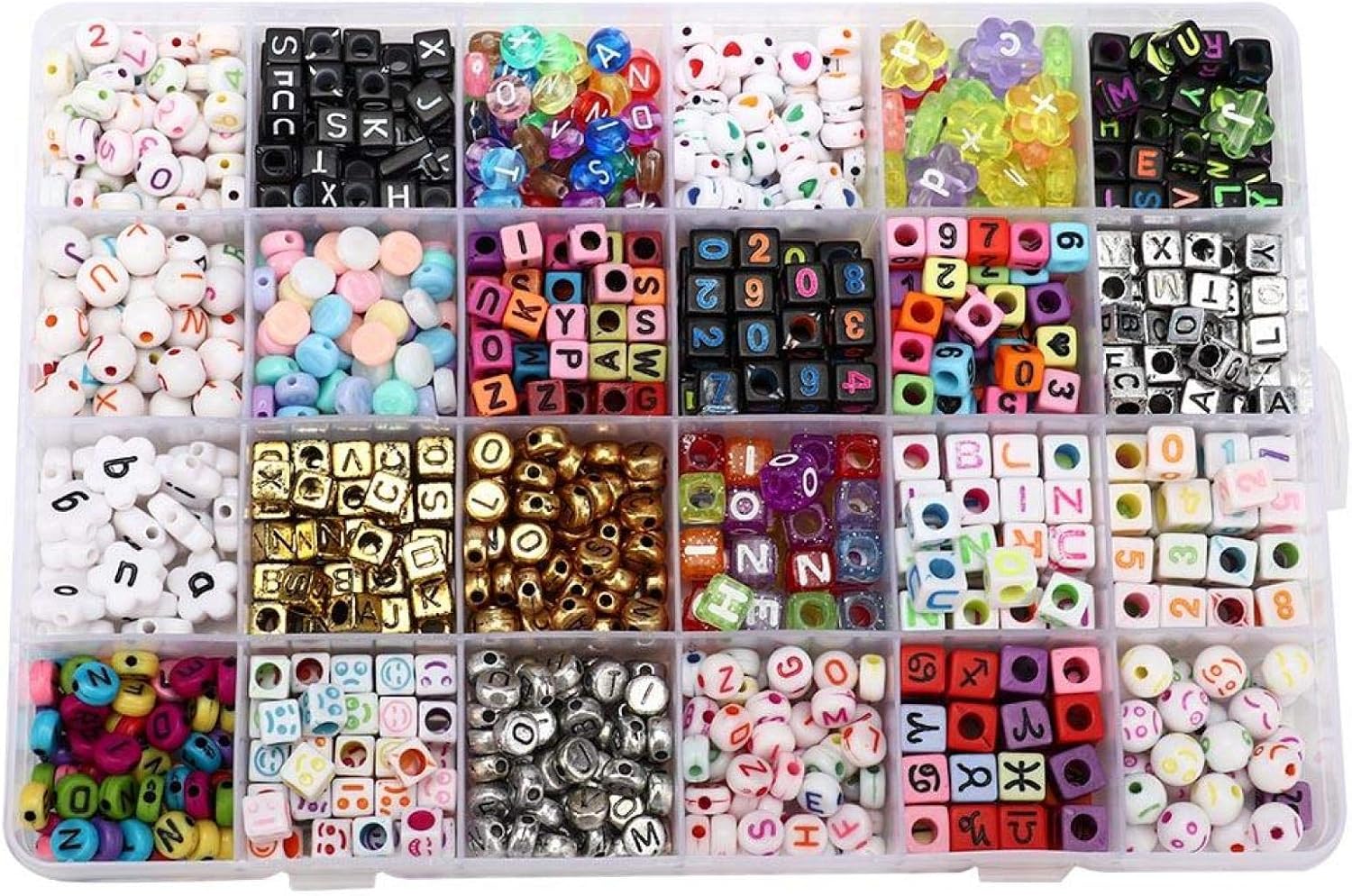Entatial Jewelry Making Supplies, Bracelet Set Plastic Jewelry Beads, Jewelry Making Kit for Bracelet Bead Necklace Keychain Earrings Bracelet