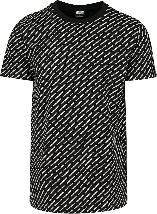 Urban Classics Men's Tb2731-allover Logo Tee T-Shirt (Pack of 1)