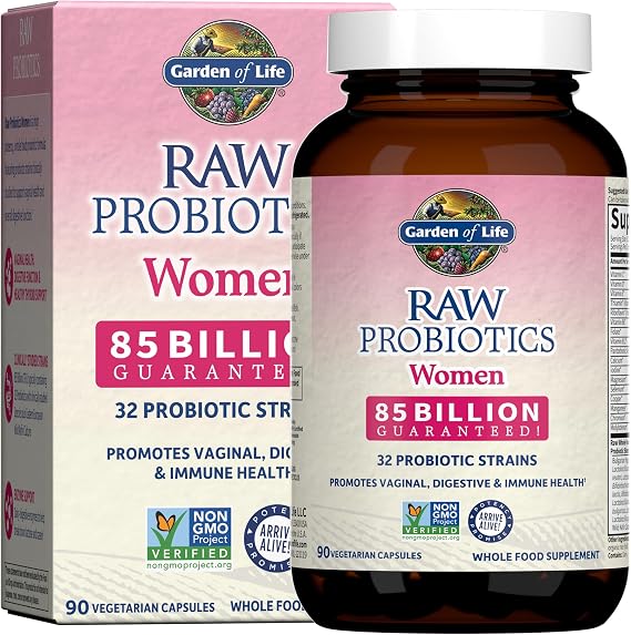 Garden of Life Raw Probiotics Women, 85 Billion CFU, 90 Vegetarian Capsules