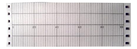 B9565AW, Strip Chart, Fanfold, Range 0 to 100, 53FT - Direct Replacement for Yokogawa