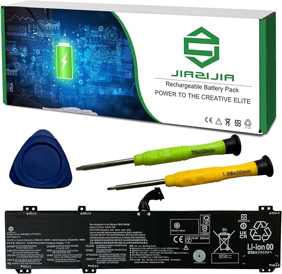 L21C4PC1 Laptop Battery Replacement for Lenovo Legion 5 15IAH7 15IAH7H Legion 5 Pro 16IAH7 16IAH7H Series SB11F24149 5B11F24161 L21B4PC0 SB11F24159 L21D4PC1 L21M4PC2 L21M4PC3 15.44V 80Wh