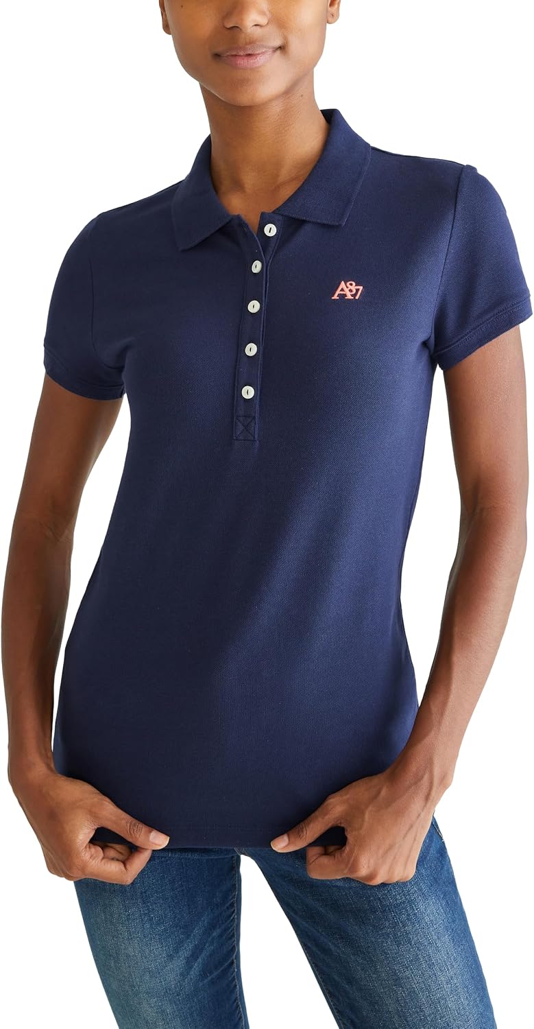 Aeropostale Women's Aero Solid A87 Polo Aero Solid A87 Polo Pack of 6