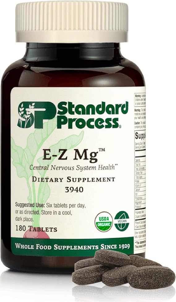 Standard Process E-Z Mg, Magnesium Sleep Health Support, 180 Tablets