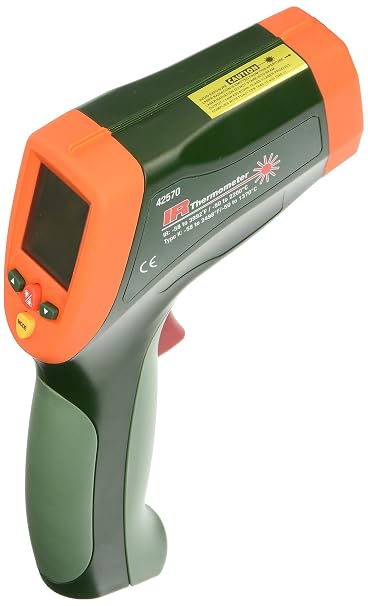 Extech 42570 Dual Laser Infrared Thermometer, 50:1, Type K