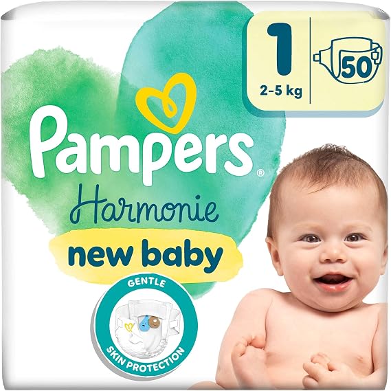Pampers Prima Harmonie Bebek Bezi İkiz Paket 1 Beden 50 Adet