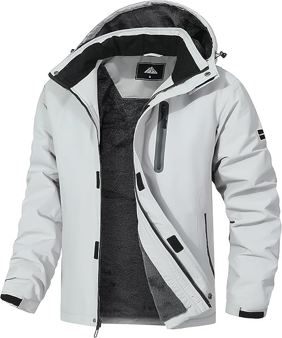 Men's Mountain Ski Jacket Warm Winter Snow Coat Waterproof Snowboarding Jacket Outdoor Windbreaker Hooded for Hiking