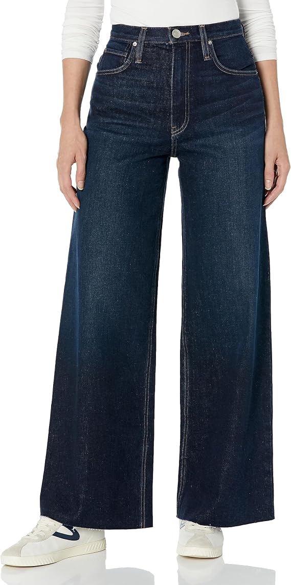 Hudson Womens James High Rise Wide Leg Jean