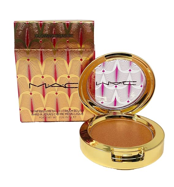 M.A.C Cosmetics Skinfinish Metallic Cream Blush - Glowing Treasure (.2 Oz)