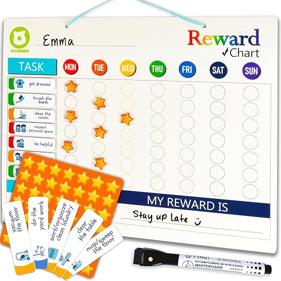 Magnetic Behavior Chore Chart for Kids at Home - Reward Chart for Kids