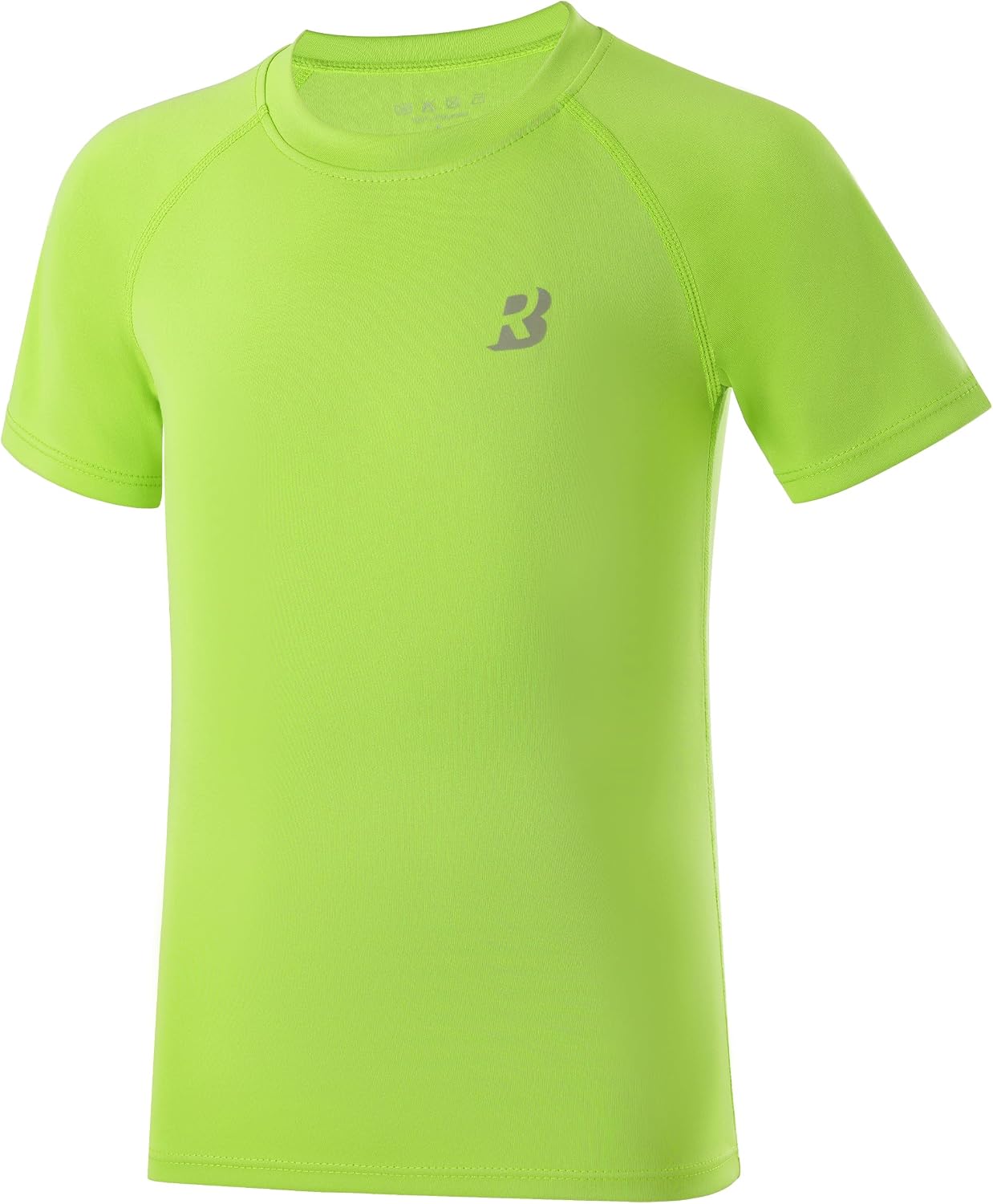Roadbox Boys Rash Guard Swim Shirt, UPF 50 Sun Protection Short Sleeve, Quick Dry Rashguard Water Shirt for Kids