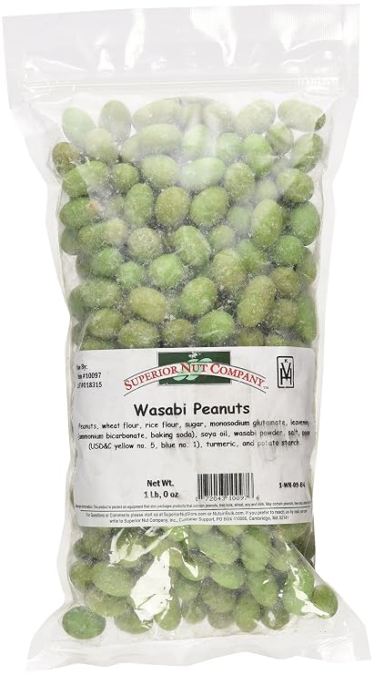 Wasabi Peanuts (1 Pound Bag)