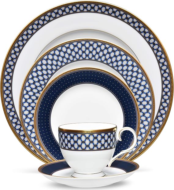Noritake Blueshire 5-Piece Place Dinnerware Setting in Blue/White