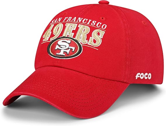 FOCO NFL Mens NFL Team Logo Signature Bars Casual Hat Caps