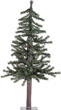 Vickerman Natural Alpine Tree-Unlit, 3-Feet, Green