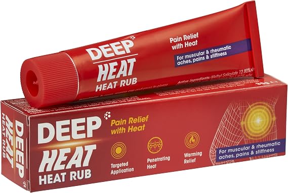 Deep Heat Heat Rub, Relieves Muscular Aches & Pains, 35g (Pack of 1)