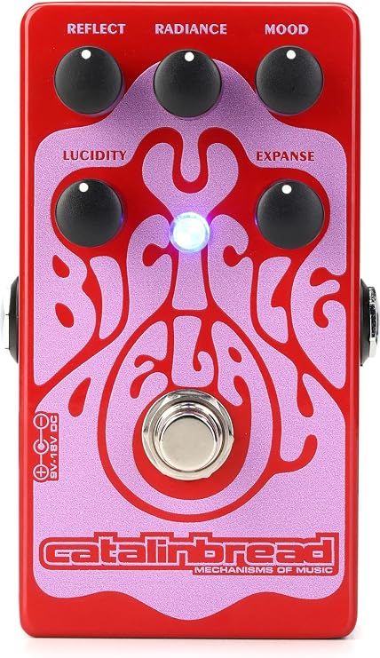 Catalinbread Bicycle Delay Pedal Premium Digital Delay Effects Pedal for Electric Guitar with Unique Modulation, Warm Vintage Echo Tones, and Versatile Sound Shaping Capabilities