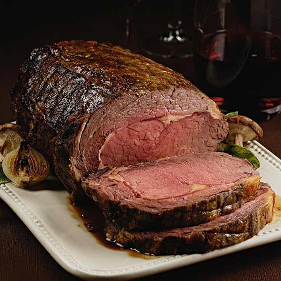 Premium Garlic and Herb Boneless Prime Rib Roast 3.5-4 lb - Ideal for Celebrations & Holidays - Perfect for Special Occasions and Cooking Instructions from Kansas City Steak Company
