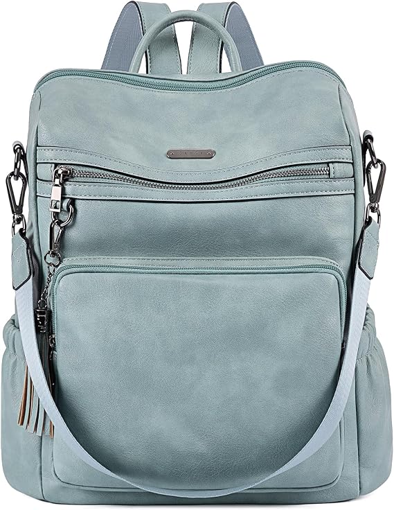 CLUCI Backpack Purse for Women Travel Leather Large Women Backpack Fashion Designer Lady Shoulder Bags with Tassel