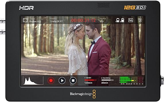 Blackmagic Design Video Assist 5" 12G-SDI/HDMI HDR Recording Monitor HYPERD/AVIDA12/5HDR